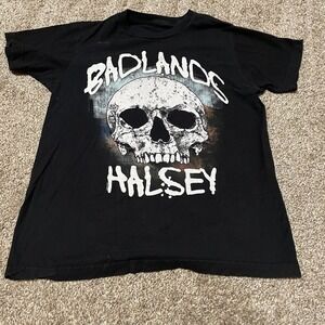 Halsey Badlands Skull Graphic T Shirt Black Mens Size Small